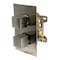 Alfi Brand Brushed Nickel Square Knob 1 Way Thermostatic Shower Mixer AB2601-BN - alternate 1